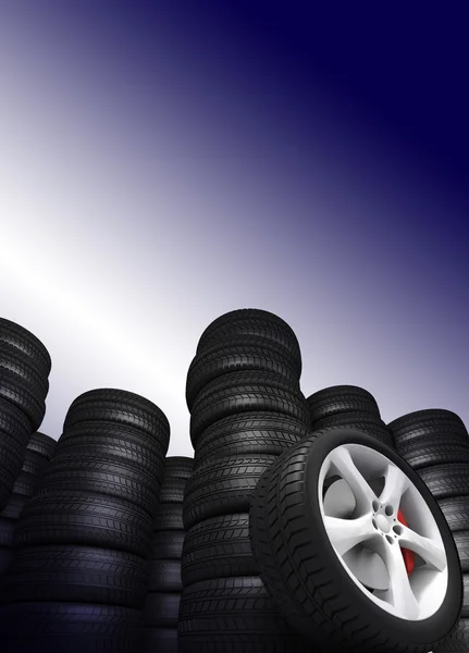 Tyres the — Stock Photo, Image