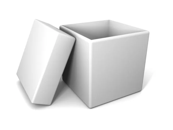 Caja blanca — Foto de Stock