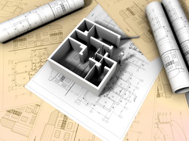 3d planı çizim