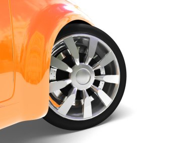 hızlı bir araba güzel bir parçası