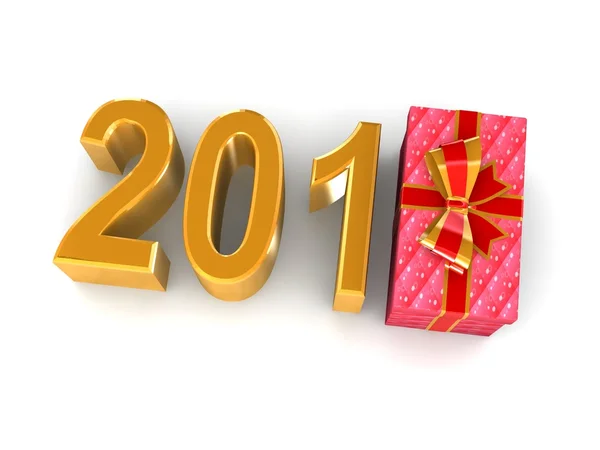 New Years gift 2011 — Stock Photo, Image