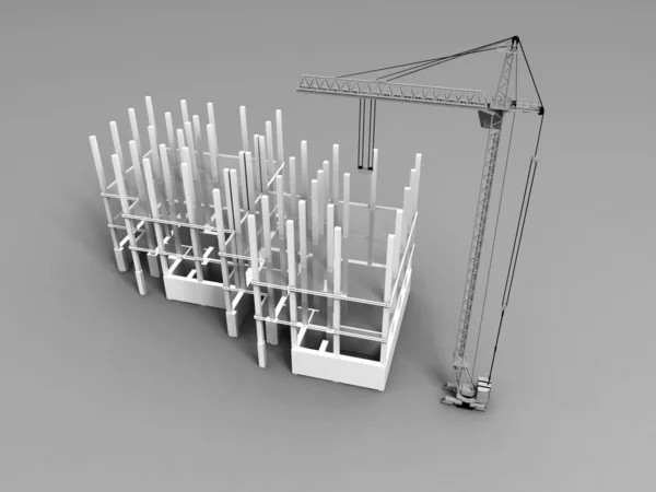 Desenho de plano 3D — Fotografia de Stock
