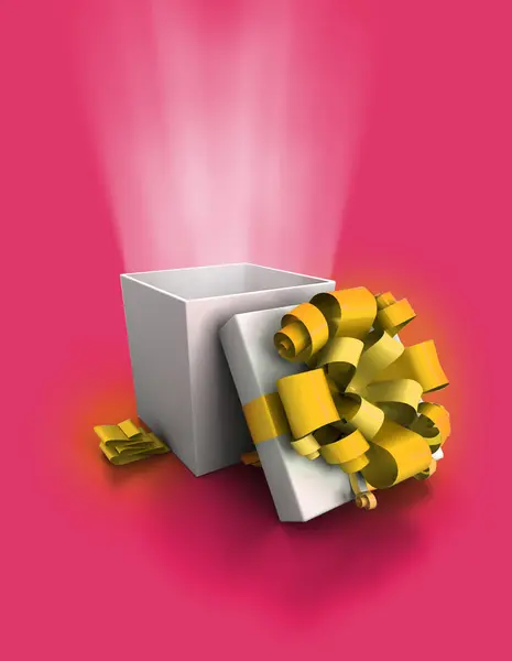 Box with a surprise — Stock Photo, Image