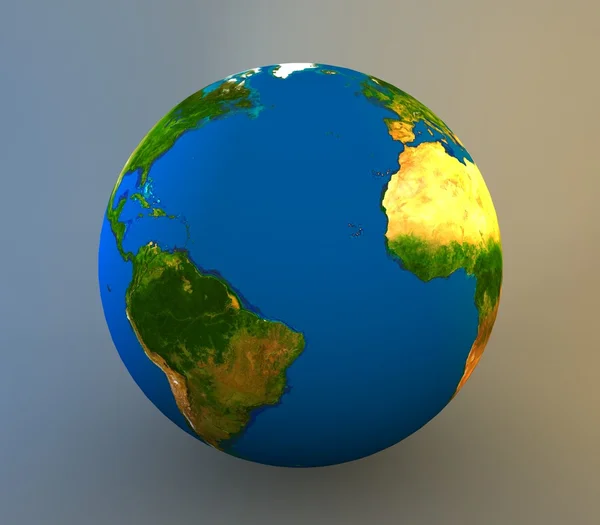 3D-s reális földgömb — Stock Fotó