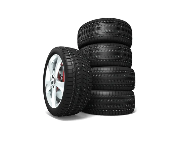 Nové pneumatiky — Stock fotografie