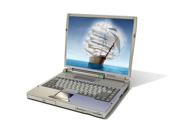 Laptop — Stockfoto