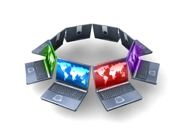 Laptop ring — Stockfoto