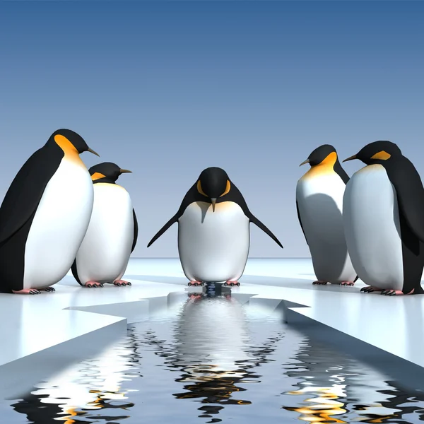 Spaßpinguine — Stockfoto