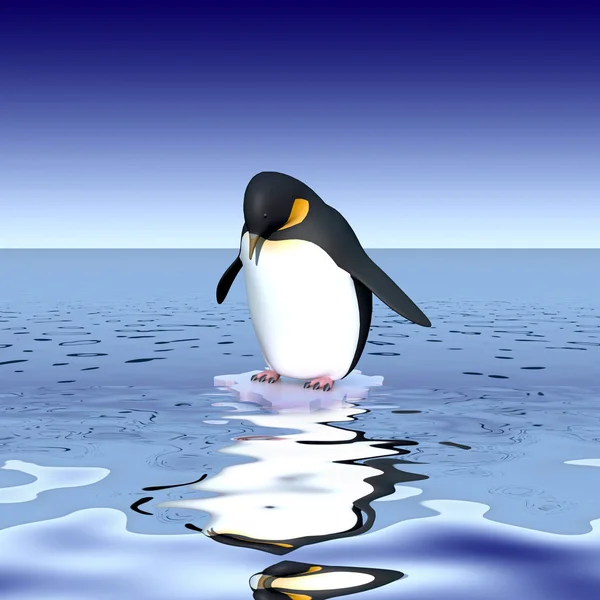 Szórakoztató pingvinek — Stock Fotó