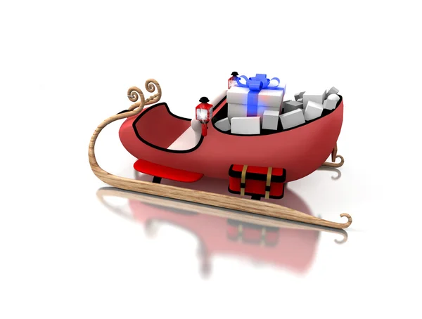 Santa sledges — Stock Photo, Image
