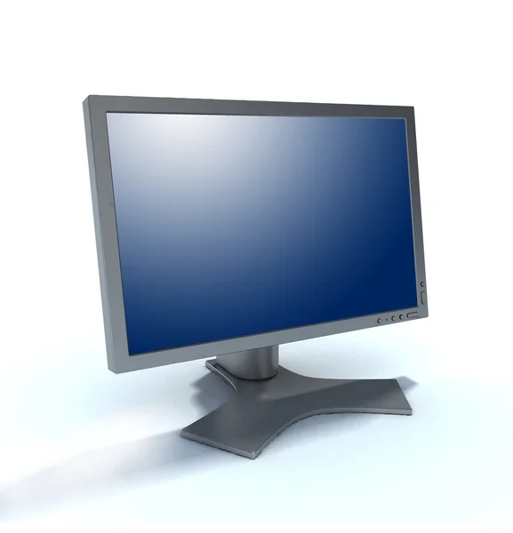 The modern flat monitor — Stock Photo, Image