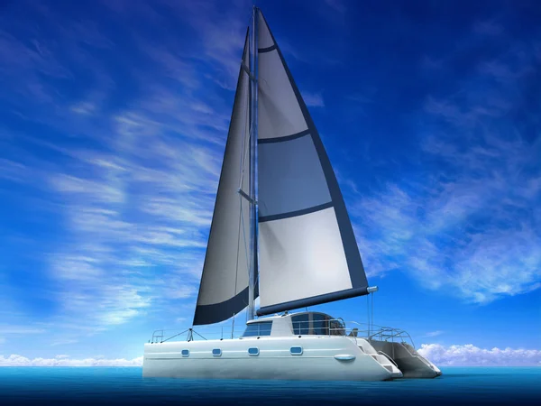 Modern sail boat — Stock Photo, Image
