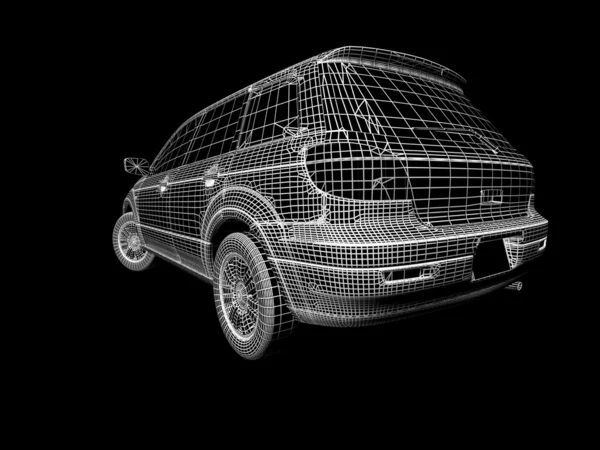 3D araba — Stok fotoğraf