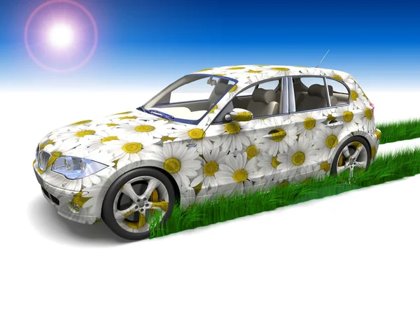 Ekologické auto — Stock fotografie