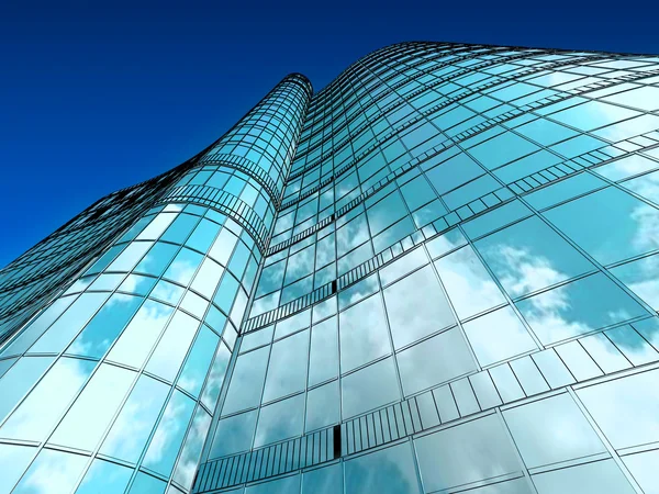 Corporate buildings in perspective — Stock Photo, Image