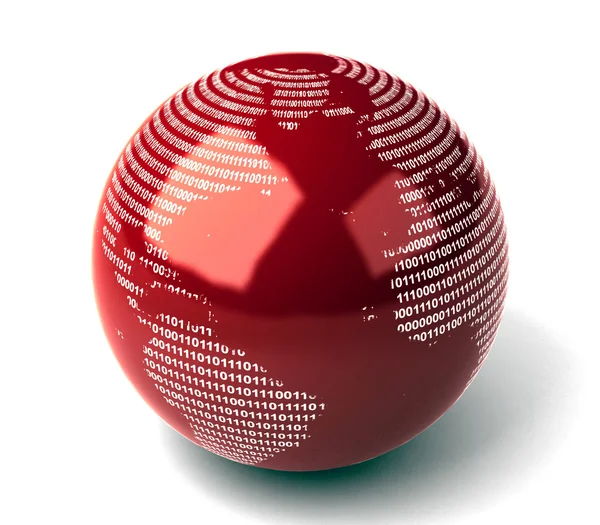 Binary Globe — Stock Photo, Image