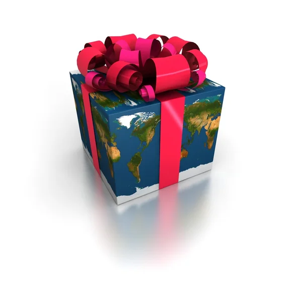 Globe Gift — Stock Photo, Image
