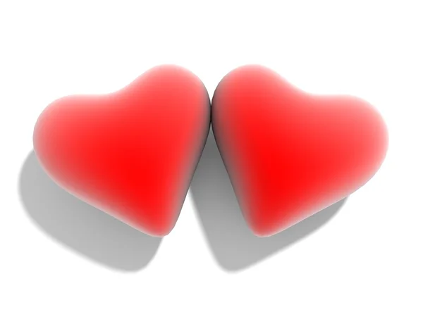 Two hearts — Stock Photo, Image