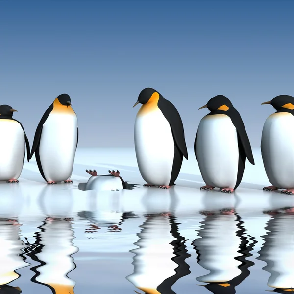 Spaßpinguine — Stockfoto