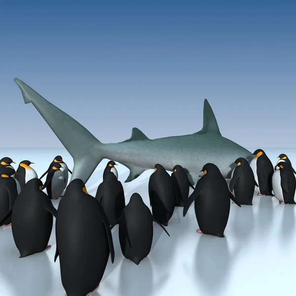 Крайний пингвин — стоковое фото