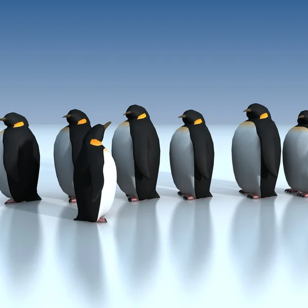 Zabawa pingwiny — Zdjęcie stockowe