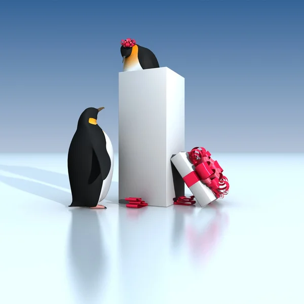 Pingouins amusants — Photo