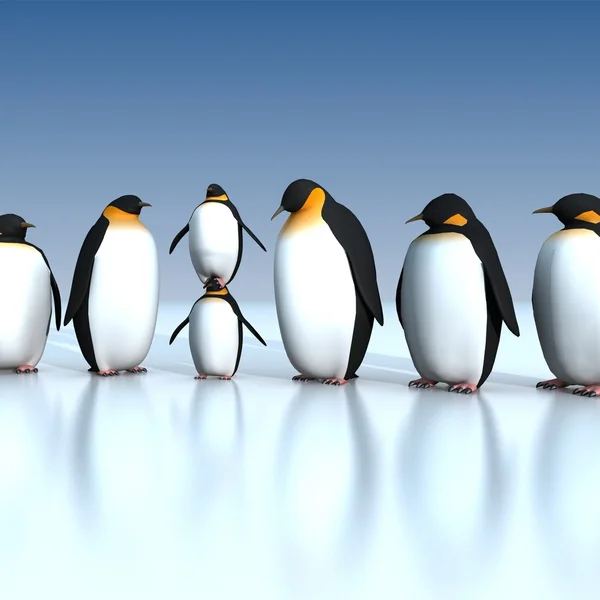 Pingouins amusants — Photo