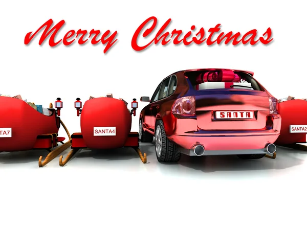 Boże Narodzenie samochodu — Zdjęcie stockowe