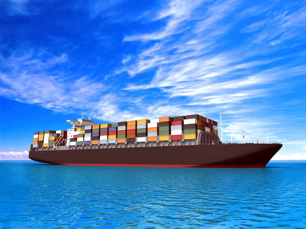 Grote containerschip — Stockfoto