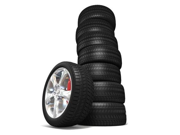 Velké pneumatiky — Stock fotografie