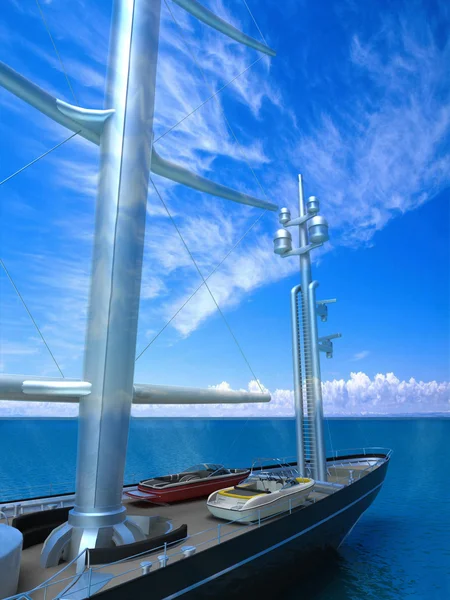 Luxusní jachta — Stock fotografie