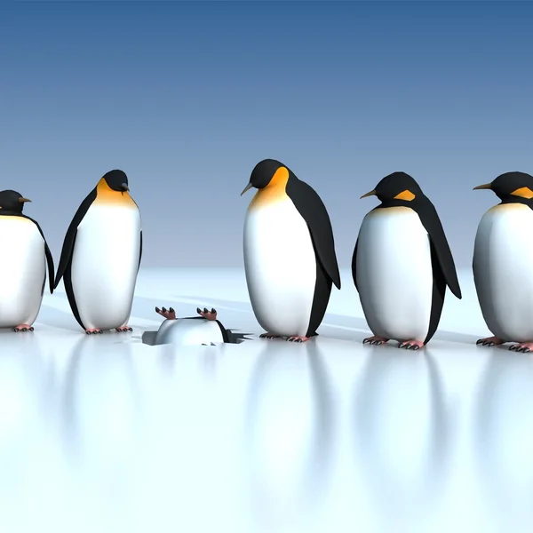 Fun Penguins — Stock Photo, Image