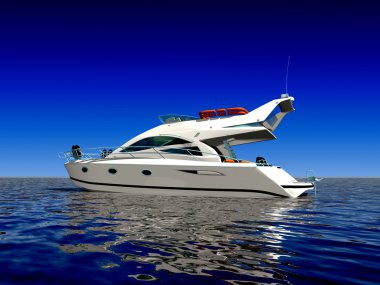 okyanusun ortasında lüks tekne