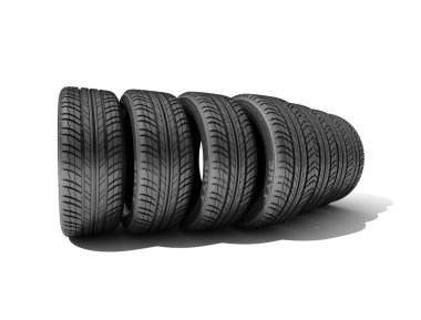 tekerlekler üzerinde beyaz izole. illüstrasyon.