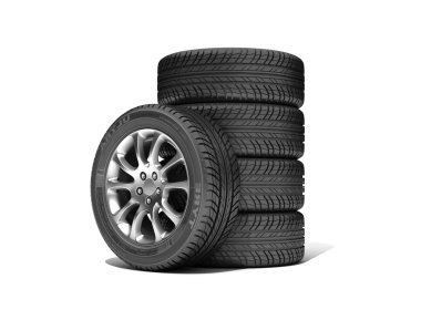 tekerlekler üzerinde beyaz izole. illüstrasyon.