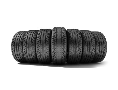 tekerlekler üzerinde beyaz izole. illüstrasyon.