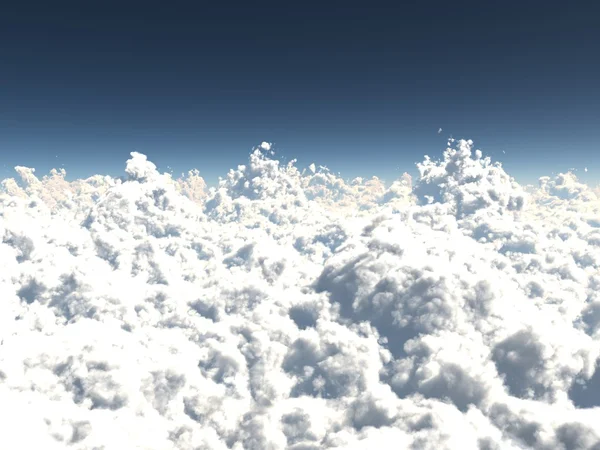 上からの雲のビュー — ストック写真