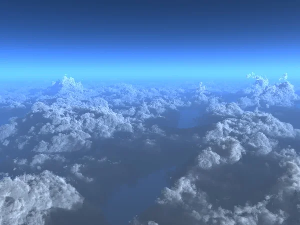 Vista delle nuvole dall'alto — Foto Stock