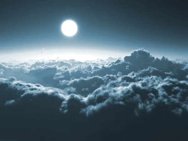 Vista de nuvens de cima — Fotografia de Stock