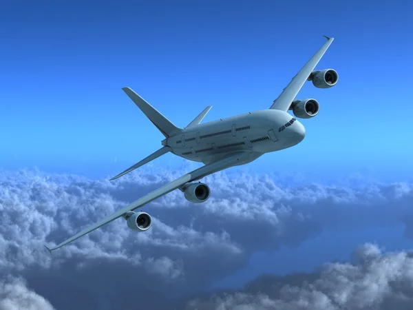 Super hi-res vliegtuig — Stockfoto
