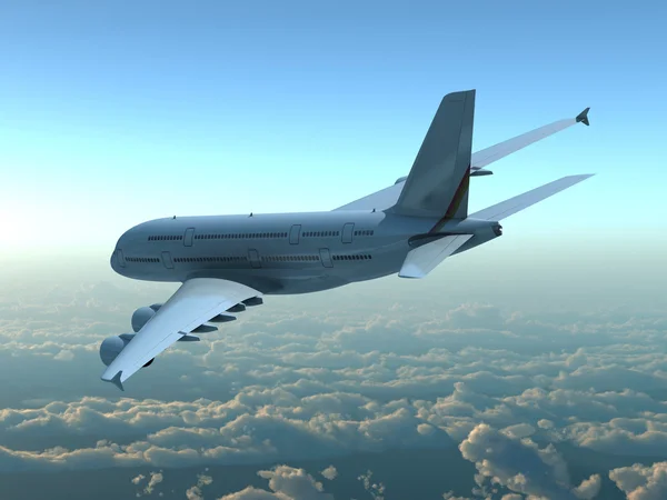 Superhochauflösendes Flugzeug — Stockfoto