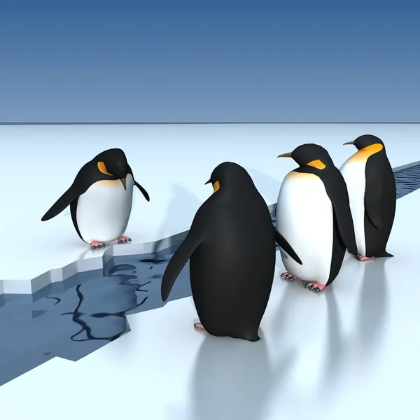 Fun penguins — Stock Photo, Image