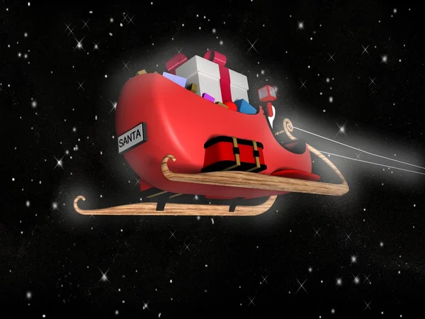 Santa's sled — Stock Photo, Image