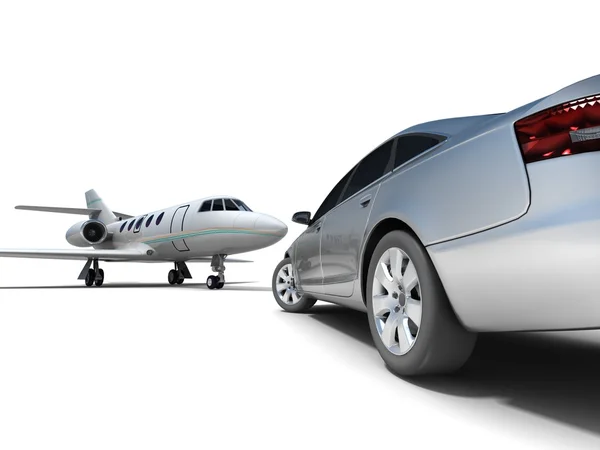 Luxury Transportation isolated on a white background — Stock Photo, Image