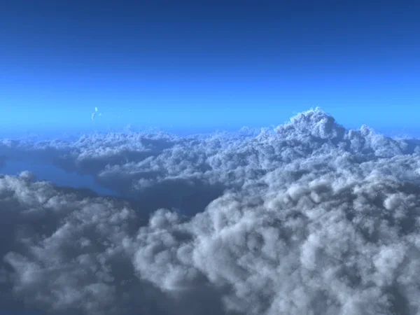 Blick auf Wolken von oben — Stockfoto