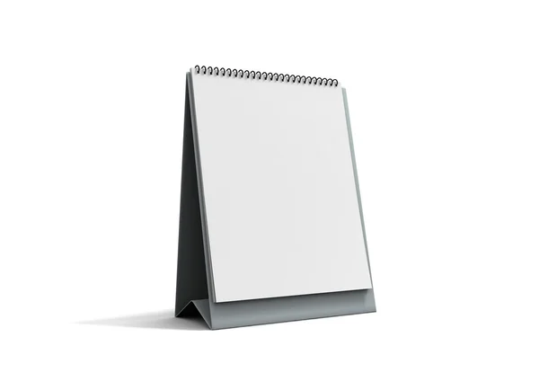白で隔離される空白のカレンダー — ストック写真