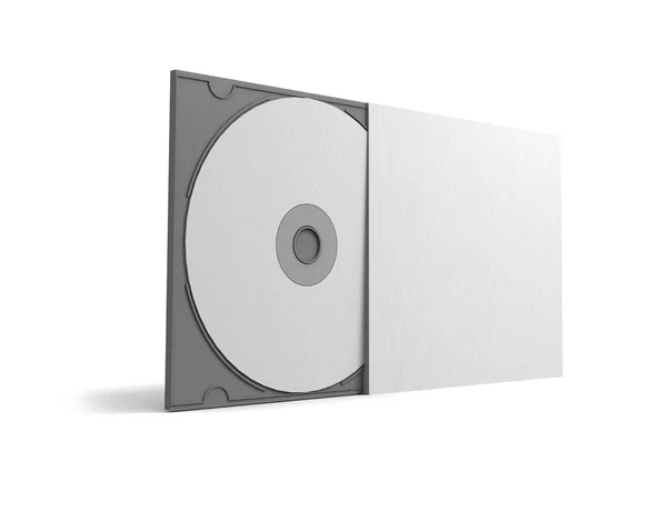 Estuche y disco DVD en blanco —  Fotos de Stock