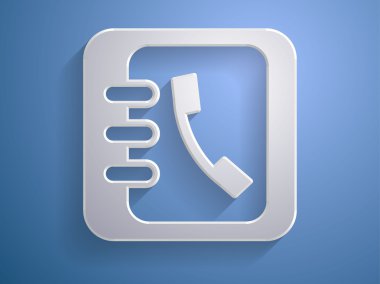 rehber kitap simgesini 3B vektör çizim