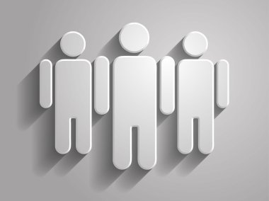 takım simgesi 3B vektör çizim