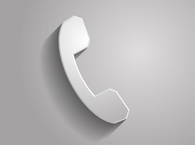 eski telefon simgesini 3B vektör çizim